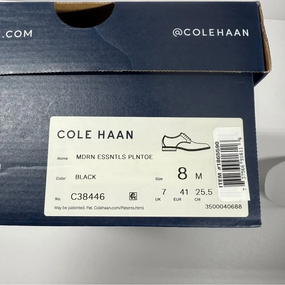 NIB • Cole Haan Modern Essentials Leather Plain Toe Oxfords Size: 8